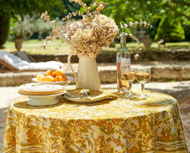 Couleur Nature Hand Block Printed Table Linen