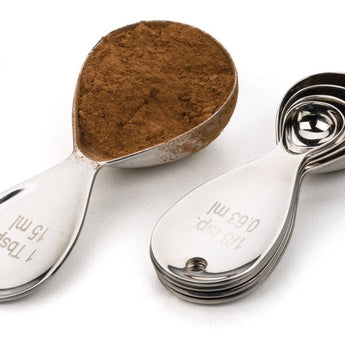 Stainless Steel Teardrop Measuring Spoon Set