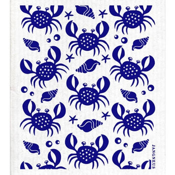 Blue Crabs Swedish Dishcloth