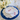 Arte Italica & Crown Designs Cloth Cocktail Napkins with Embroidered American Flag Detail - White, shown on placesetting
