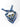 Scarvii - Vintage Botanical Border Square Scarf | Blue - styled