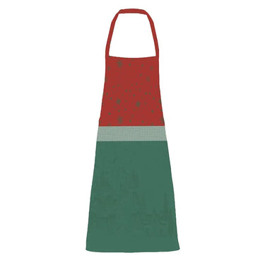 Noel Magique Houx Jacquard Apron, Stain-Resistant Cotton