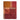 Plaid blanket with a pattern of red, orange, and brown on a white background