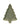 Green stoneware Christmas tree plate with botanical embossed design
