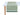 Green patterned table runner on a white table