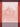 A rectangular tea towel featuring a terracotta red and pale pink toile-style botanical pattern with an arched window motif and decorative border.