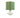 White table lamp with green shade