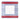 White square dinner plate with blue and red stripes