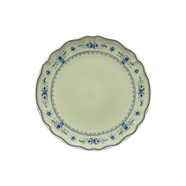 Vila Dinner Plate in Olive and Blue