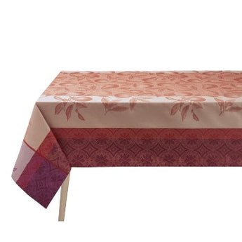 Arrière-pays Coated Cotton Pink Tablecloth