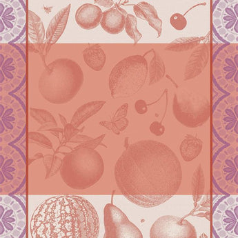 Le Jacquard Francais Arriere-Pays Pink Cotton Tea Towel