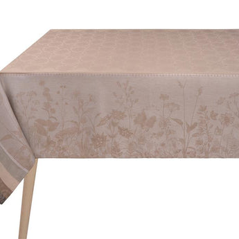 Le Jacquard Francais Instant Bucolique Tablecloth in Beige available at Welcome Home in Annapolis