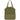 Olive green market tote with mesh top and canvas bottom.