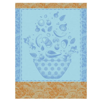 Le Jacquard Francais Kitchen Tea Towels featuring Fresh bowls of salad, available at Welcome Home in Annapolis