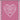 Amour Pink Heart and Bird Tea Towel by Le Jacquard Francais