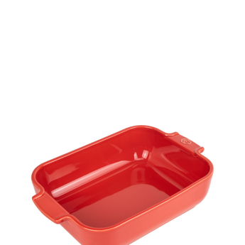 Peugeot Red Appolia 10” Rectangular Ceramic Baker with Handles at Welcome Home in Annapolis