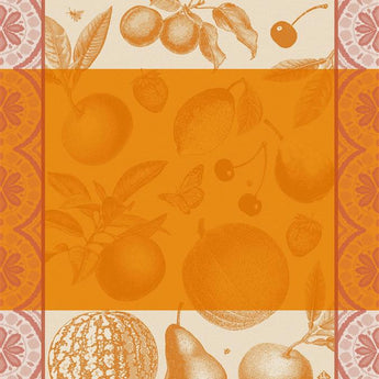 Le Jacquard Francais Arriere-Pays Orange Cotton Tea Towel