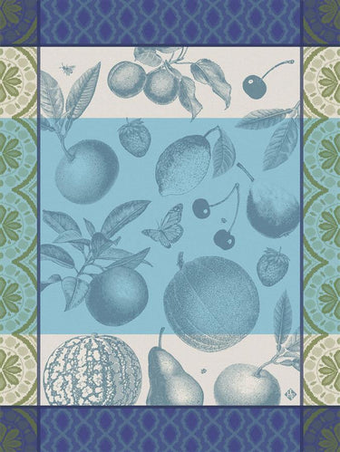 Le Jacquard Francais Arriere-Pays Blue Cotton Tea Towel