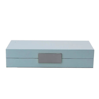 Light Blue & Silver Lacquer Box