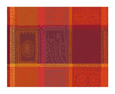 Red and orange placemat