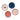 Rifle Paper Co. - Americana Melamine Assorted Dessert Plates, Set of 4. Designs feature floral American flag, red gingam, cherries, and hydrangeas.