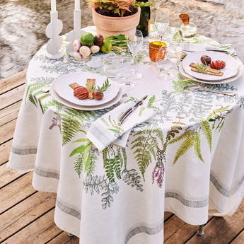 Bouquet De Fougeres Bouleau Tablecloth, Stain Resistant