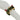 Decorative napkin ring with greenery, gold balls, and red accents on a white napkin.