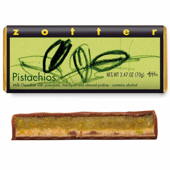 Zotter Chocolates - Pistachios (Hand-scooped Chocolate)