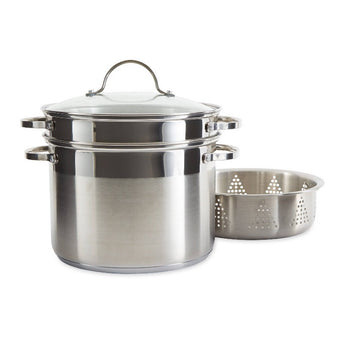 RSVP stainless steel multi-cooker cookware stock pot available at Welcome Home Annapolis.