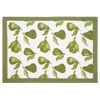 Couleur Nature - Orchard Pear Green Mats 15x18 - Set of 6