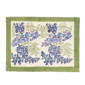 Couleur Nature - Wisteria Blue/Green Placemat, Set of 6