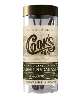 Cook Flavoring Company - Organic Gourmet Madagascar Vanilla Beans - Grade A