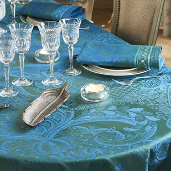 Isaphire Emeraude Tablecloth Green Sweet Stain-Resistant Cotton