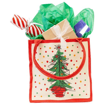 Festive Tree  Itsy Bitsy Reusable Tote Gift Bag