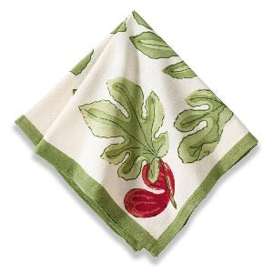 Couleur Nature - Red & Green Fig Napkins, Set of 6