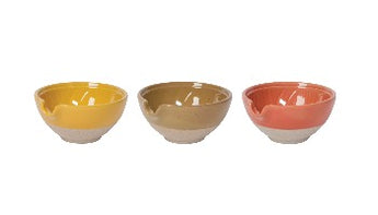 Set of three bowls with pour spout