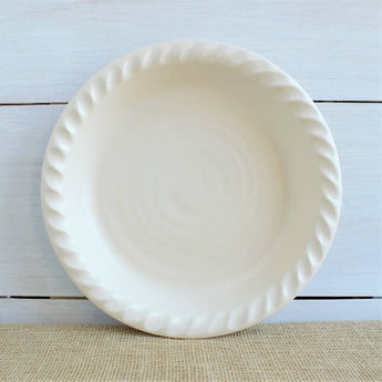 Drift white pie plate