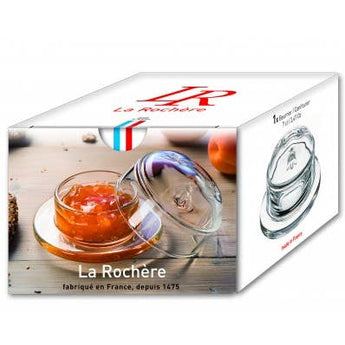 La Rochere Glass Bee Butter Dish Set Made in France available at Welcome Home