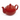 Red Stoneware Teapot, 3 cup