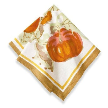 Pumpkin napkins by Couleur Nature, available at Welcome Home in Annapolis