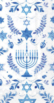 Boston International - Holiday Paper Guest Towels Hanukkah