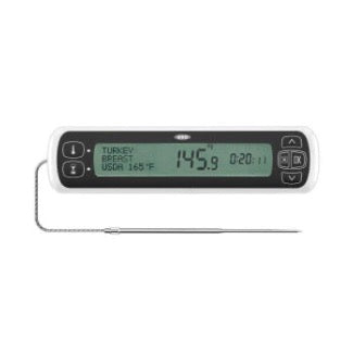Digital thermometer with attached probe