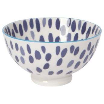 4" Blue Spots Bowl