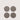 Ash Brown Bierfilzl Merino Wool Round Coaster Solid, 4 Pack