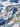 Scarvii - Vintage Botanical Border Square Scarf | Blue - detail