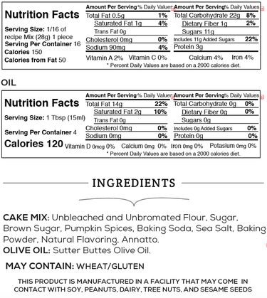 Pumpkin Spice Olive Oil Cake Mix – Cozy Fall Baking