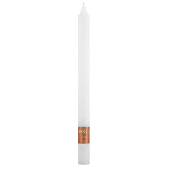 Root Candle 12" Timberline Arista, White. Avaliable at Welcome Home Annapolis.