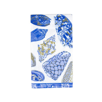 Coquillage Blue Guest Towel