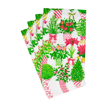 Christmas Flower Market Guest Towels