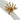 A gold-toned napkin ring bracelet  clustered translucent amber, orange, and pale yellow leaf-shaped beads, shown worn on a white fabric napkin.